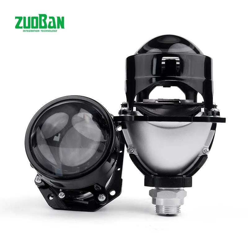 Farol de lente dupla de copo único plug-and-play de 2,5 polegadas T0325