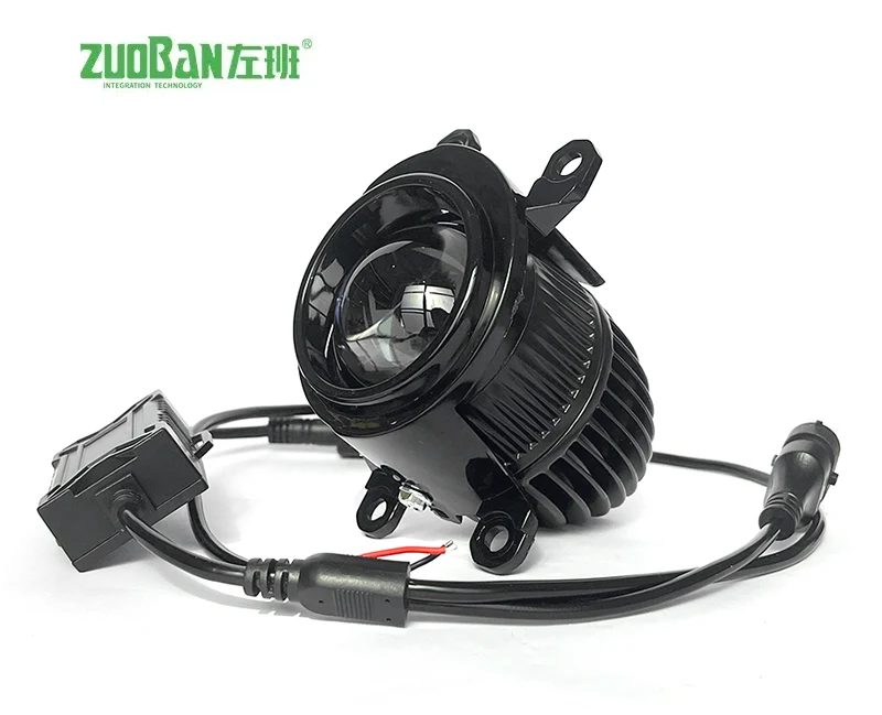 Lente de 2 polegadas LED BI-LED BI-XENON LUZES de nevoeiro de 3 cores