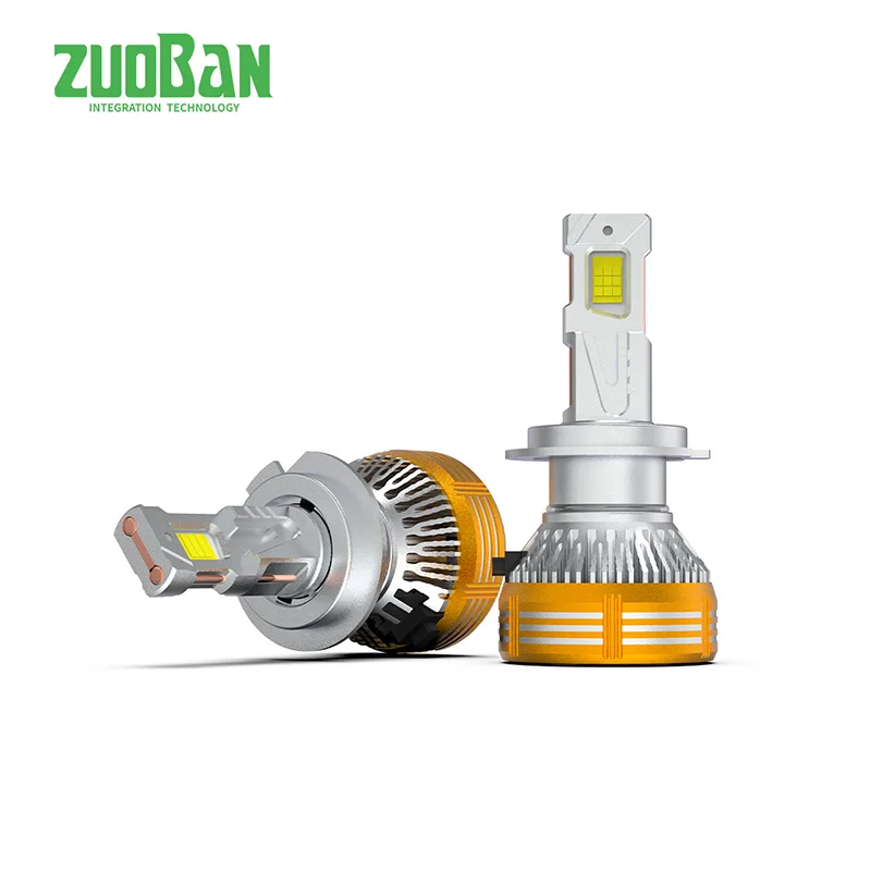Farol LED automotivo com refrigeração líquida X25 130W | Feixe de foco laser, controle inteligente de temperatura